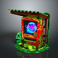 Modern game machine large game machine coin-operated game machine arcade 3d model