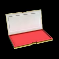 Open Box With Red Interior And Gold Trim For Storage Or Gift Packaging