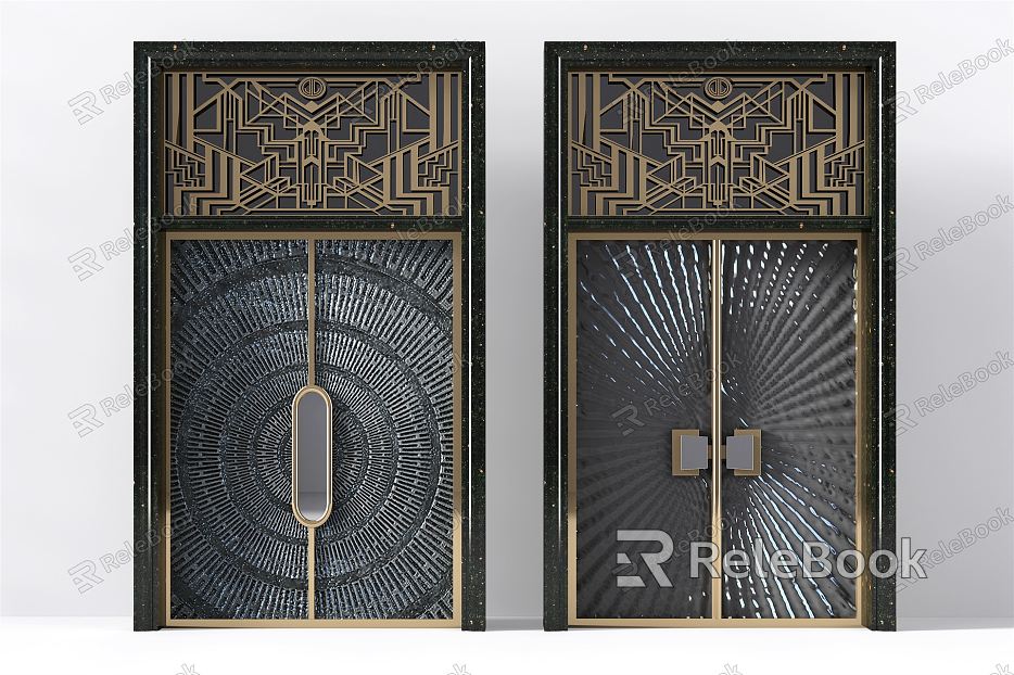 Light Luxury Double Door Double Door Gate model