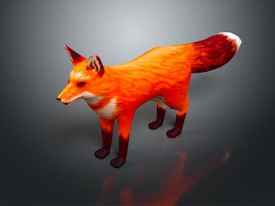 Fox Cartoon Fox Small Fox Cartoon Characters Cartoon Animals Cartoon Small Animals Game Characters 3d model