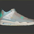 Turquoise Pastel Pink Gray Sneakers With Mesh Upper White Sole Modern Stylish Design