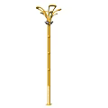 Golden Decorative Street Lamp As Urban Public Facility For Outdoor Lighting