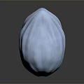 Blue Sci Fi Game Movie Character Head Sculpture With Shiny Texture And Unique Facial Features