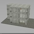 Vintage Multi Story Stone Building With Classic Windows And Textured Facade