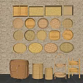 Industrial Weaving Equipment Producing Various Woven Baskets Containers and Storage Units