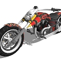 Modern Motorcycle 3d model