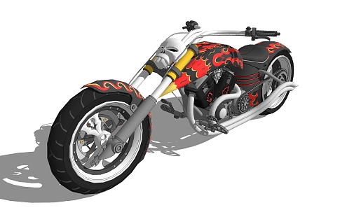 Modern Motorcycle 3d model