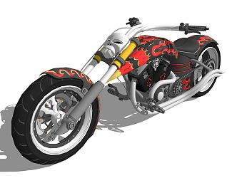 Modern Motorcycle 3d model