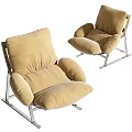 Single sofa 3d model