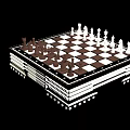 modern chess board 3d model