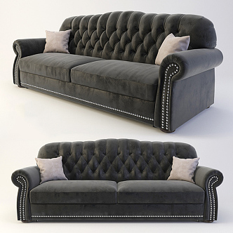 Double sofa 3d model