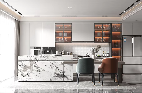 Modern Restaurant Kitchen 3d model