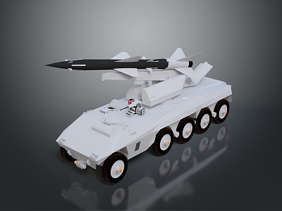 missile vehicle anti-aircraft missile vehicle cruise missile vehicle anti-tank missile vehicle military vehicle military vehicle transportation 3d model