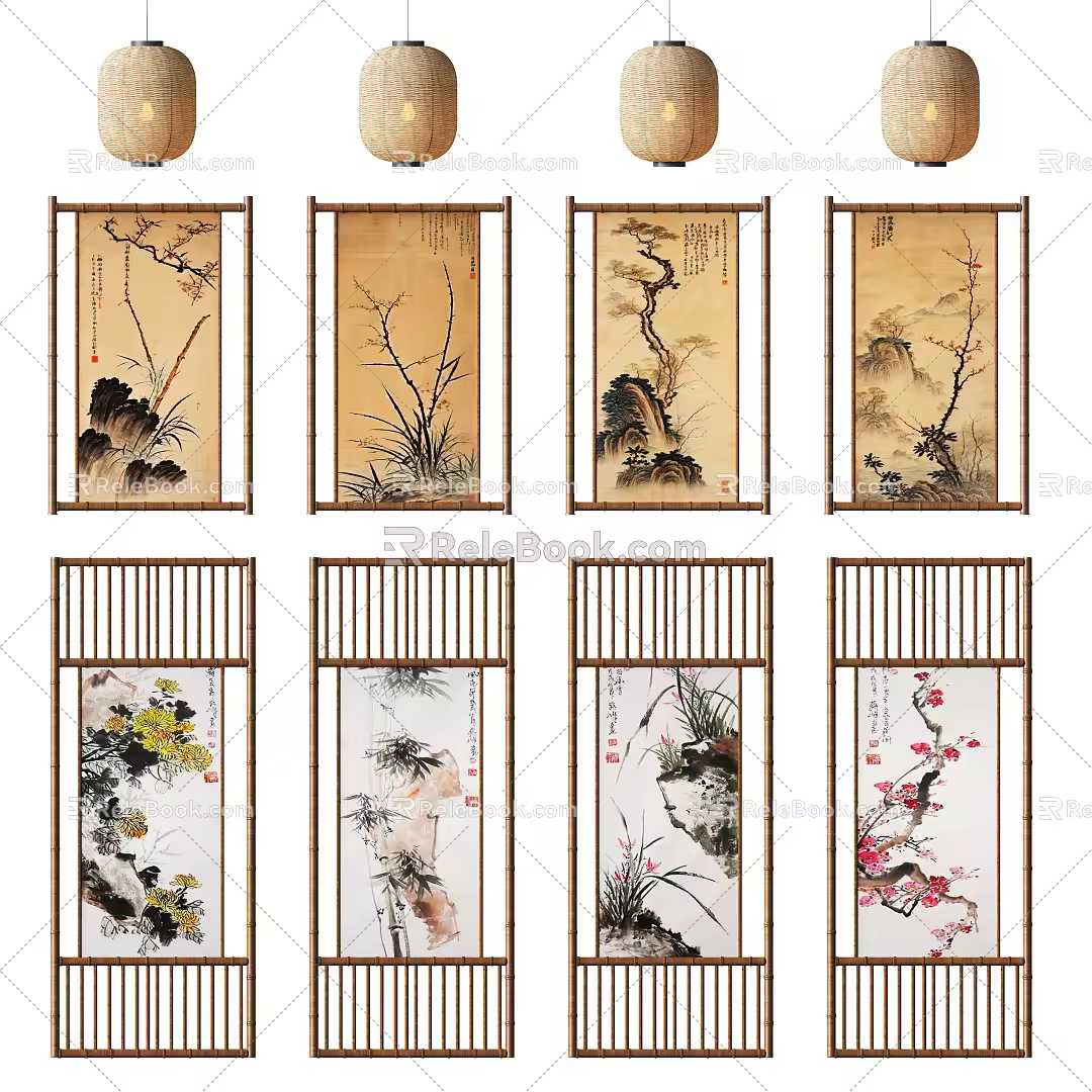Chinese Screen 3d model