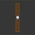 Satellite Model with Orange Solar Panels Blue Structural Beams and White Main Body