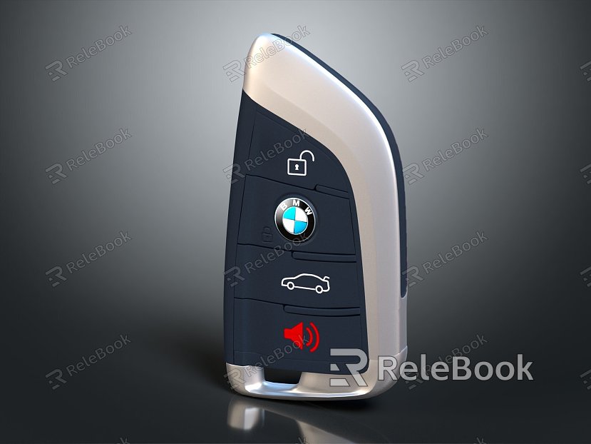 Modern car key car key car remote control safety hook keychain model