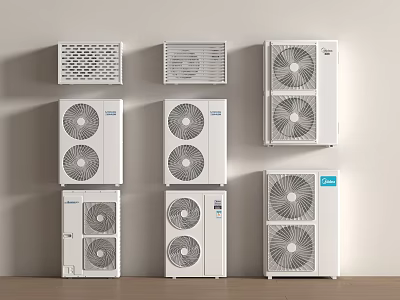 Air conditioner external unit 3d model