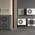Sleek Modern Air Conditioner Fans With Wall Mounted And Window Type Units