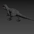 Realistic Reptile T Rex 3D Model With Sharp Teeth And Open Mouth 3d model