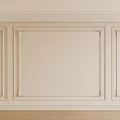 Elegant Classic Sofa Accent Wall With Decorative Molding