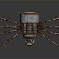 Robot Spider Robot Mecha Spider Science Fiction Spider Mechanical Spider Battery Spider Tower Defense 3d model