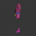 Stylish Pink Police Uniform Set With Shirt Shorts Belt Badge And Boots