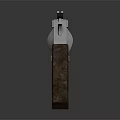 Detailed Metallic Revolver With Wooden Grip And Engraved Design On Dark Background
