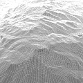 Detailed Microterrain Natural Scenic View With Undulating Hills And Green Vegetation