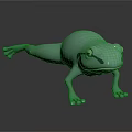 Modern Green Frog Shaped Decorative Furniture Piece For Home Decor