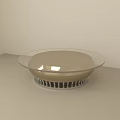 Modern Glass Top Coffee Table With Sleek Metal Base And Minimalist Design