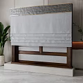New Chinese Curtain Window 3d model