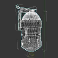 Tactical Black Red Hand Grenade with Detailed Design and Safety Lever