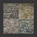 Natural Stone Samples With Different Textures And Patterns For Interior Design