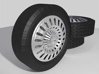 Modern tire wheel 3d model