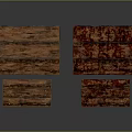 Rustic Wooden Tables Collection with Varied Sizes and Distinct Natural Grain Finishes