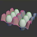 Sturdy Egg Carton Containing Fresh White Eggs as Essential Household Item