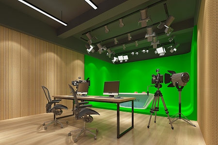 Modern Live Studio Middle School Studio Live Studio 3d model