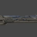 Futuristic Sci-Fi Spaceship With Geometric Design Metallic Surface And Advanced Aerodynamic Structure