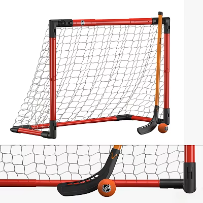 Modern goal hockey stick gate sports equipment 3d model