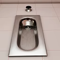 Squat pan squat pit foot button flush 3d model