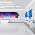 Smart Technology Enterprise Exhibition Hall 3d model