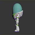 Buzz Lightyear Toy Story Character With Blue Helmet Green White Body And Space Ranger Design