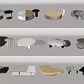 Modern Coffee Tables with Various Designs Different Shapes and Marble Wood Materials