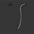 Wire Harness With Colored Wires And Black Connectors For Electrical Applications