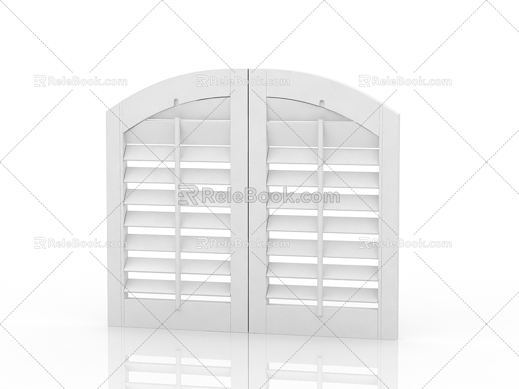 Modern windows and doors casement window 3d model