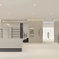 Modern Clothing Store Interior With Fashion Displays And Bright Lighting Fixtures
