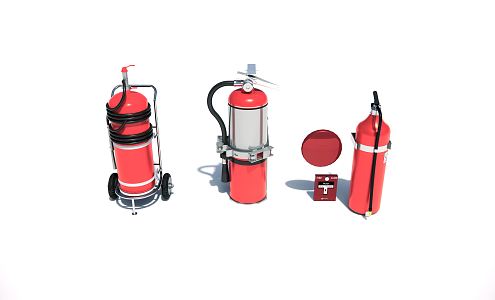 Modern Fire Extinguisher Fire Equipment Fire Extinguisher 3d model