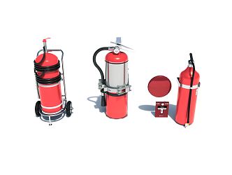 Modern Fire Extinguisher Fire Equipment Fire Extinguisher 3d model