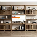 Traditional Chinese Wooden Display Shelf Design With Multi Tiered Lattice Doors And Decorative Items