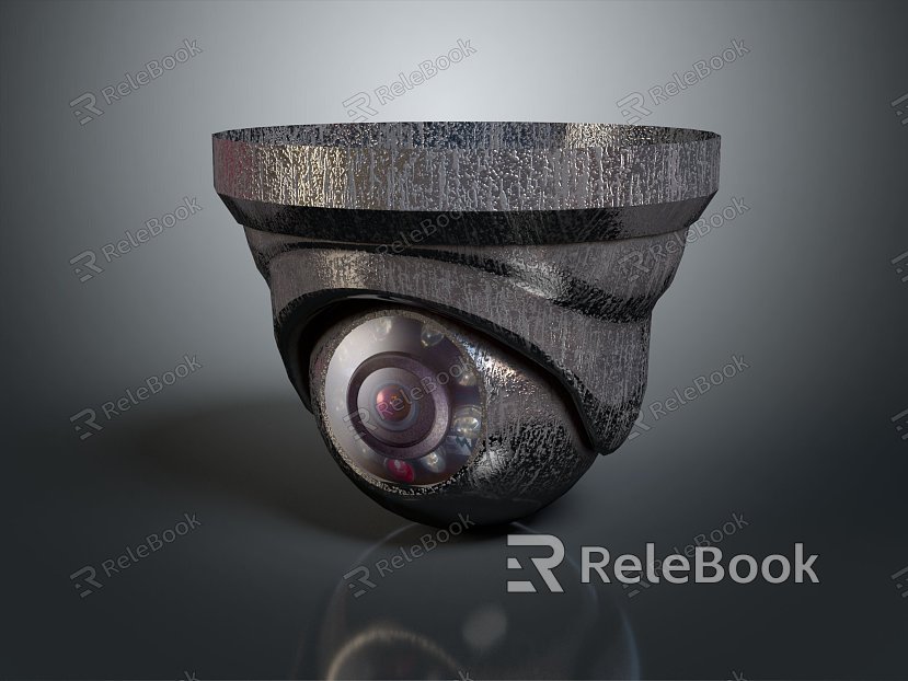 Modern Camera Monitor Head Security Surveillance Surveillance Camera model